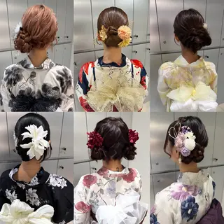 ヘアアレンジ ヘアセット🎀耳つぼ 👂💎MONAMIのヘアスタイル