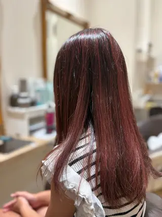 ロング カラー 阪間 遼平のヘアスタイル