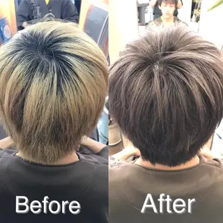 ショート カラー CALON銀座　松田 力丸のヘアスタイル