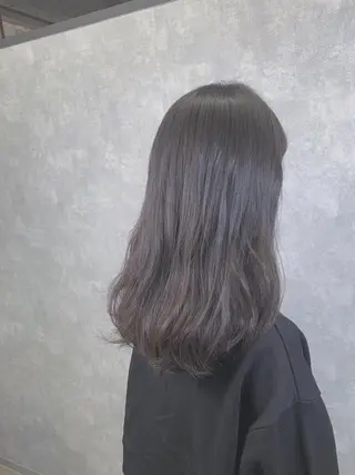 セミロング カラー 松本 聖のヘアスタイル