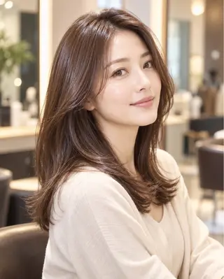 セミロング 西山竜一 /垢抜け大人髪のヘアスタイル