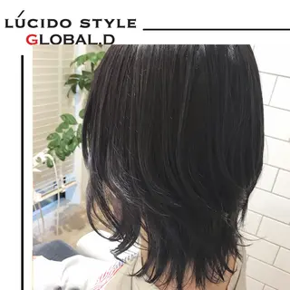 ミディアム カラー 🥛洒落髪小顔cut なら龍崎🥛のヘアスタイル