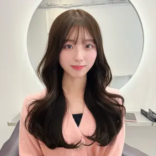 ロング カラー 韓国ヘア/透明感 カラー🤍yukaのヘアスタイル