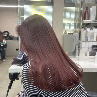セミロング カラー ヘアアレンジ Over hair_ misakiのヘアスタイル