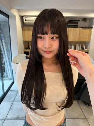 ミディアム rinka enu河原町のヘアスタイル