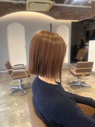 ミディアム パーマ 永田 幸花のヘアスタイル