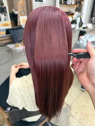 ロング カラー グレージュカラー 吉川慶斗のヘアスタイル