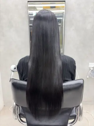 ロング カラー 梅雨対策すぐ巻ける ☔️縮毛矯正勝倉　麗のヘアスタイル