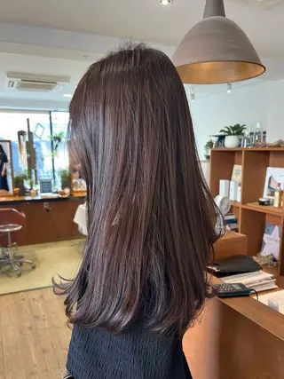 カラー linna / 高槻 /透明感カラーのヘアスタイル