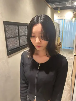ミディアム 北原 紗希のヘアスタイル