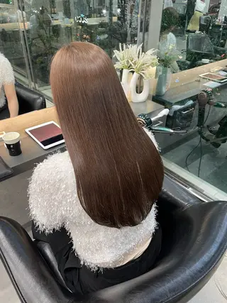 ロング カラー レイヤー× 顔まわり/MIUのヘアスタイル