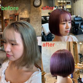 ショート カラー ヘアアレンジ 🍀Ryosuke 🍀のヘアスタイル