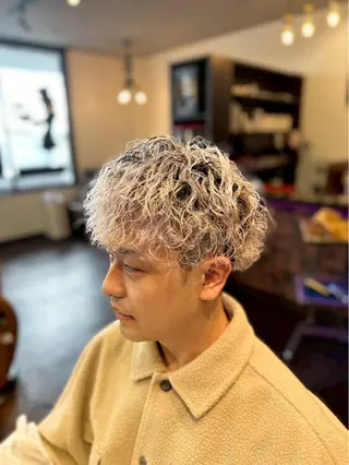 パーマ 【メンズパーマ】 山下勝勲のヘアスタイル