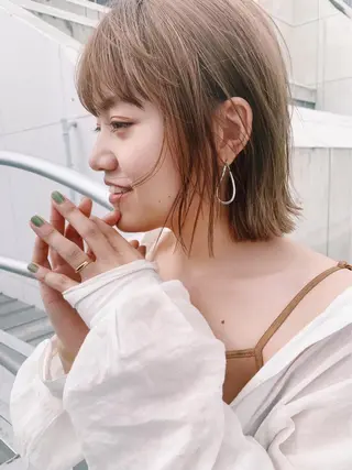 ショート カラー ブリーチダブルカラー 【koide】のヘアスタイル