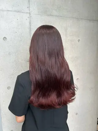 ロング カラー ヘアアレンジ ボブ艶モテカラー🫧 カリンのヘアスタイル