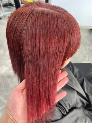 セミロング 水戸/ブリーチカラー 中山りくのヘアスタイル