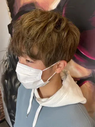 ショート カラー パーマ ヘアアレンジ メンズ キッズ ネイル マツエク・マツパ アイブロウ 久木原 ゆりのヘアスタイル