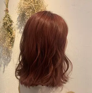 ミディアム カラー kuschel モリオカのヘアスタイル