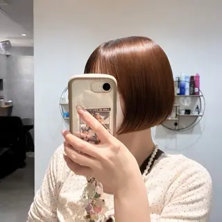 ショート 🎀津曲夏希 ボブ レイヤー/顔周りのヘアスタイル
