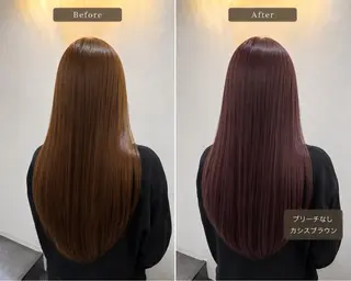 カラー 天王町×艶感 カラー 🍒紗耶🍒のヘアスタイル