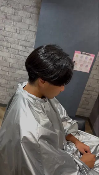 メンズ 曲がる縮毛矯正 ／阪急箕面駅のヘアスタイル
