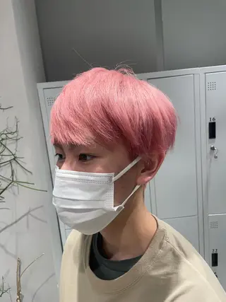 ショート カラー メンズ 透明感カラー✨艶髪 制作🌱山根あゆみのヘアスタイル