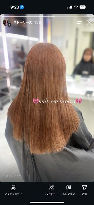 ロング カラー 韓国ヘア/透明感 カラー🎀RUNAのヘアスタイル