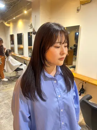 セミロング カラー ナチュラル大人っぽい スタイル MAORIのヘアスタイル