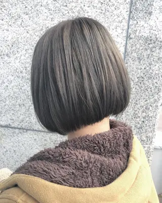 ショート カラー ナチュラルスタイル/ 透明感カラー/比嘉のヘアスタイル
