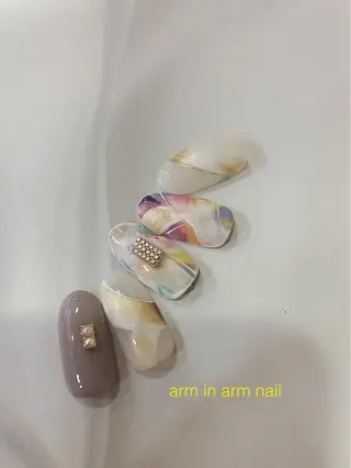 ネイル arm in arm ︎✿Yamamotoのマツエク・マツパデザイン