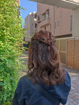 ヘアアレンジ 大人髪ヘアセット/ 切りたて感なしカットのヘアスタイル