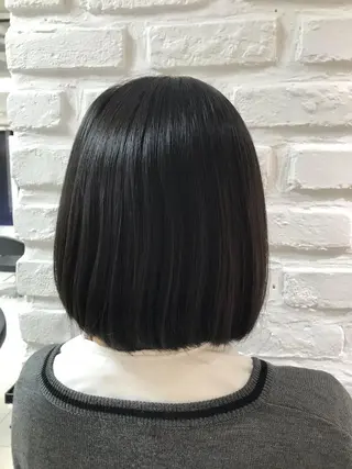ミディアム パーマ 【暖色カラー特化】 中山由梨のヘアスタイル