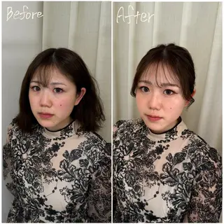 ミディアム ヘアアレンジ 褒められヘアメイク /‎ボブ女子🐶みおのヘアスタイル