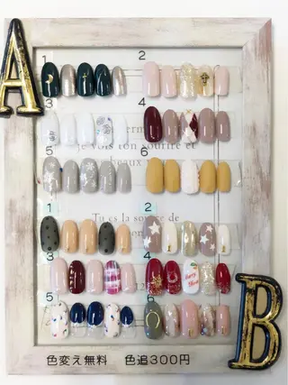 カラー ヘアアレンジ ネイル マツエク・マツパ KIREIE NAILSのネイルデザイン