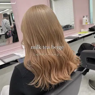 ロング カラー 色落ち綺麗🩰ハイ トーン🎀RINKAのヘアスタイル