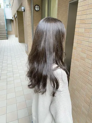 ロング カラー 韓国ヘア/ 髪質改善/縮毛矯正のヘアスタイル