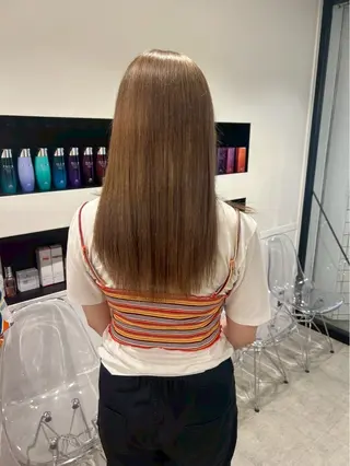 ロング カラー himari💜 酸性ストレートのヘアスタイル