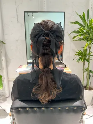 セミロング カラー ヘアアレンジ 「sumi」 AMIのヘアスタイル