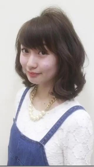 ミディアム カラー ディレクター ノナカのヘアスタイル