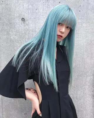 ロング 🐈三毛猫ローライト ・mixカラー🐈のヘアスタイル