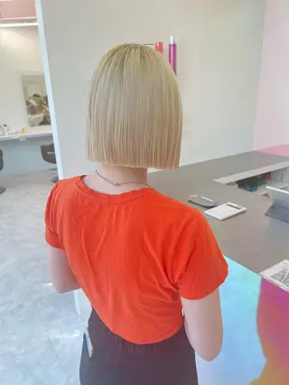 ショート カラー パーマ ヘアアレンジ メンズ キッズ ネイル マツエク・マツパ アイブロウ KANAMI 🌏のヘアスタイル