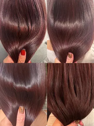 ミディアム カラー 長谷川 澄のヘアスタイル