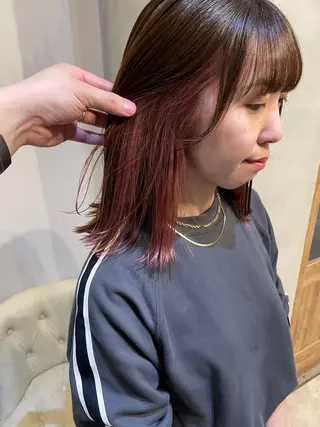 ミディアム 山岡 拓也のヘアスタイル