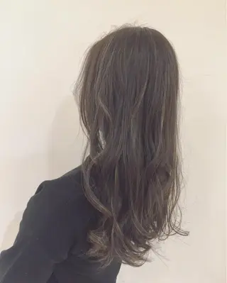 ミディアム セミロング ロング カラー パーマ ハイトーン×髪質改善 KENTAのヘアスタイル