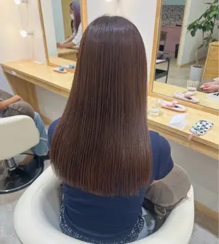 セミロング カラー 淡い暖色・ラベンダー ♡レイヤー🩰ノアのヘアスタイル