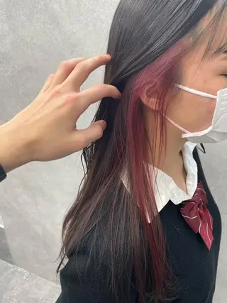 セミロング カラー パーマ ヘアアレンジ メンズ キッズ ネイル マツエク・マツパ アイブロウ メンズヘアのカリスマ 北地　空のヘアスタイル