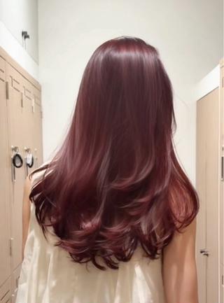 セミロング Ami/赤髪🎀 /レイヤーカットのヘアスタイル