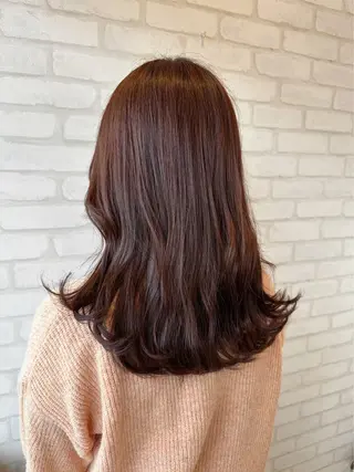 セミロング 川野 柚奈のヘアスタイル