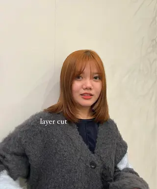 ミディアム 水ノ上 優花のヘアスタイル