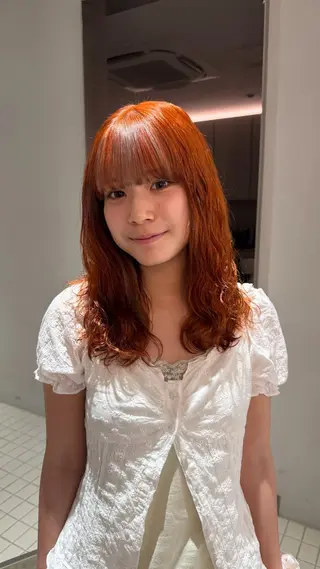 セミロング サキ🇰🇷 /立川 韓国/透明感/艶髪のヘアスタイル